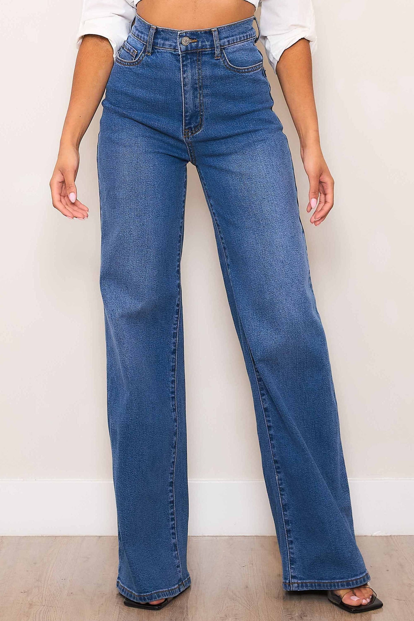 PANTALON WIDE LEG HIGH WAISTED