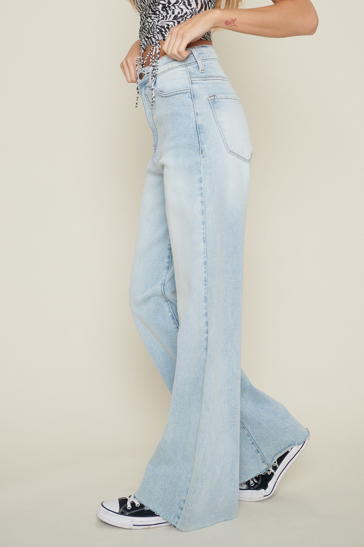 PANTALON WIDE LEG CLARO HIGH WAISTED