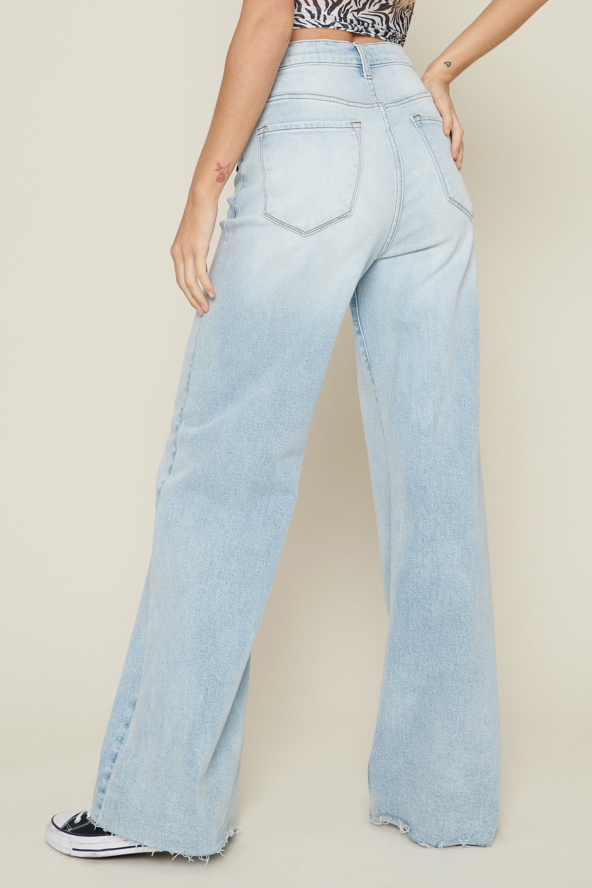 PANTALON WIDE LEG CLARO HIGH WAISTED