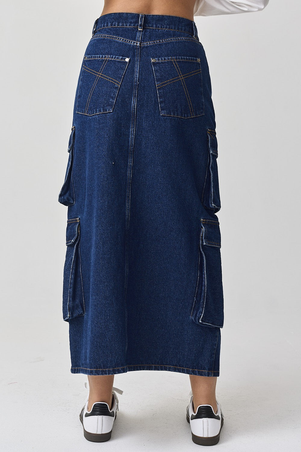 FALDA DENIM ESTILO CARGO