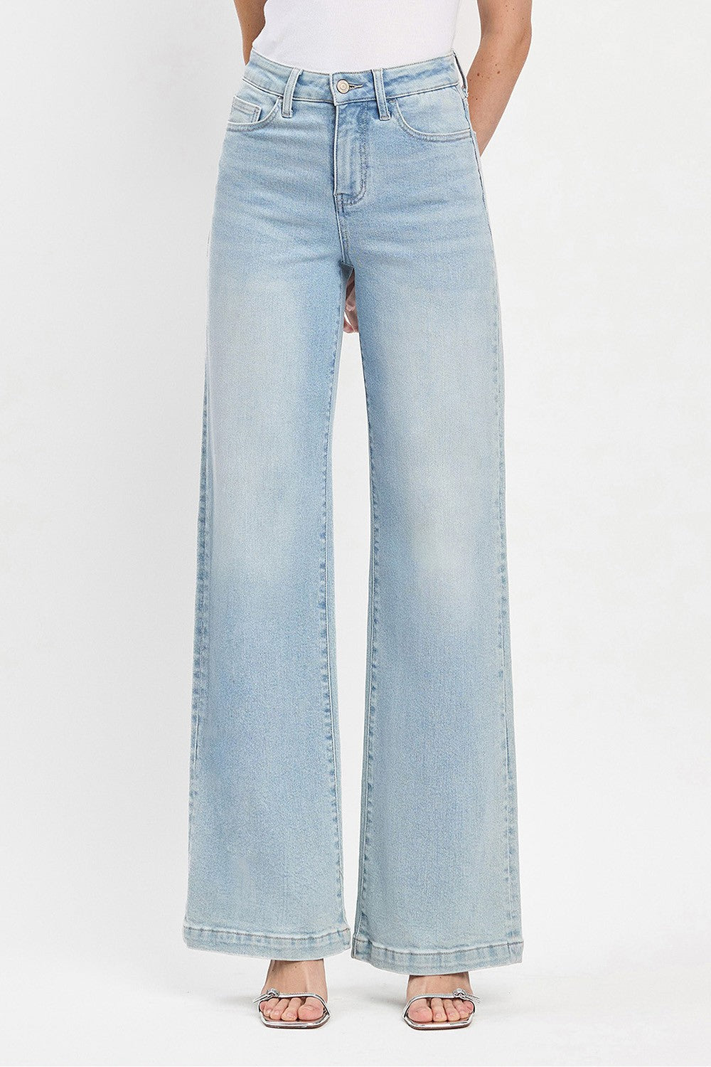 JEANS WIDE LEG HIGH WAISTED