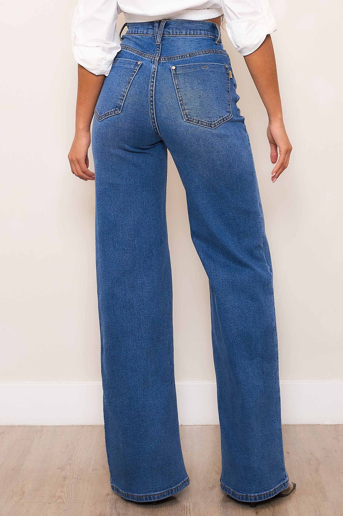 PANTALON WIDE LEG HIGH WAISTED