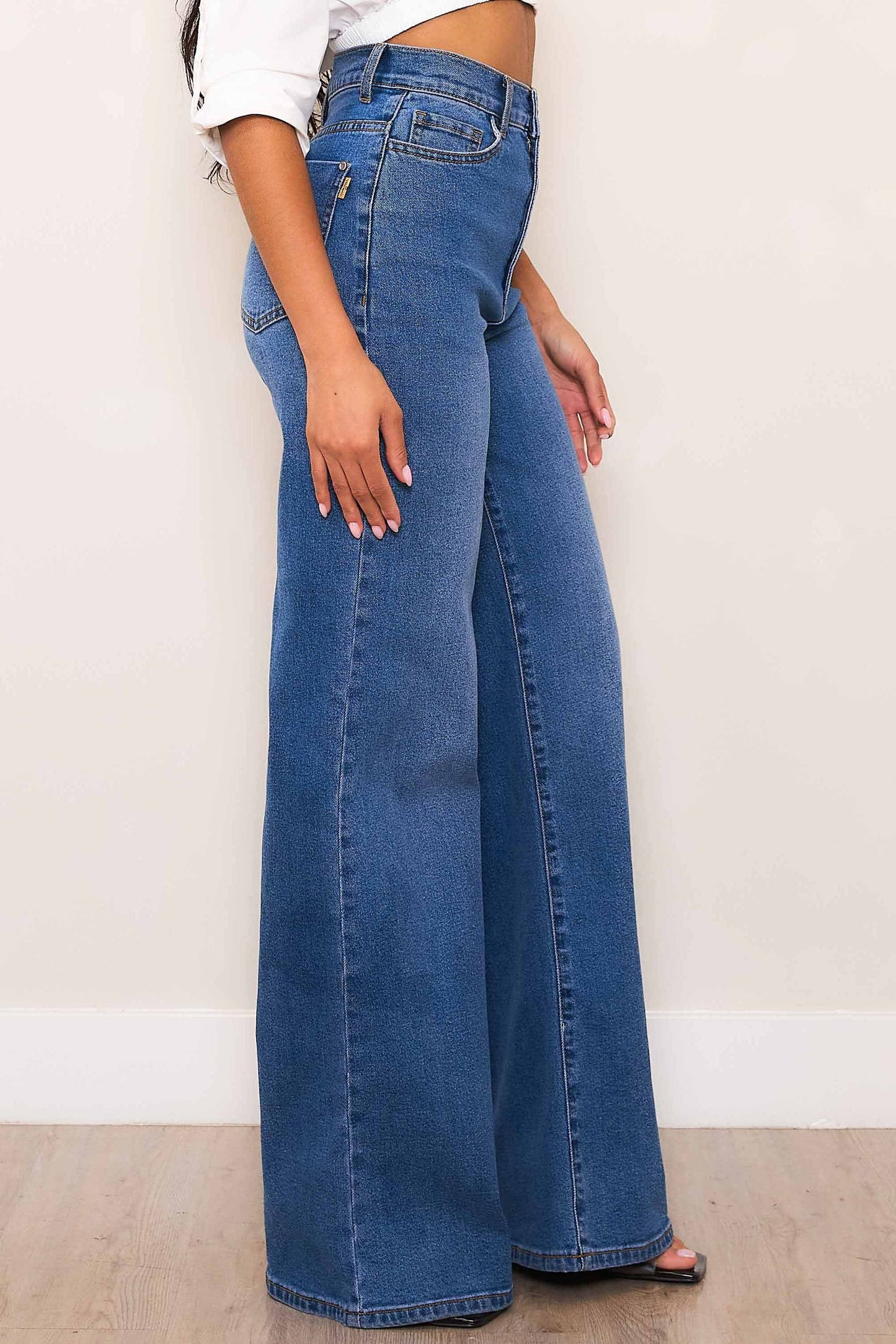 PANTALON WIDE LEG HIGH WAISTED