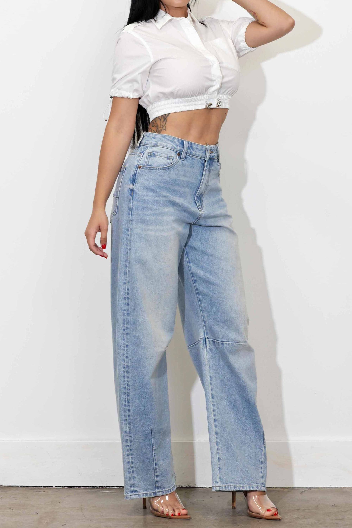 PANTALON BAGGY HIGH WAISTED
