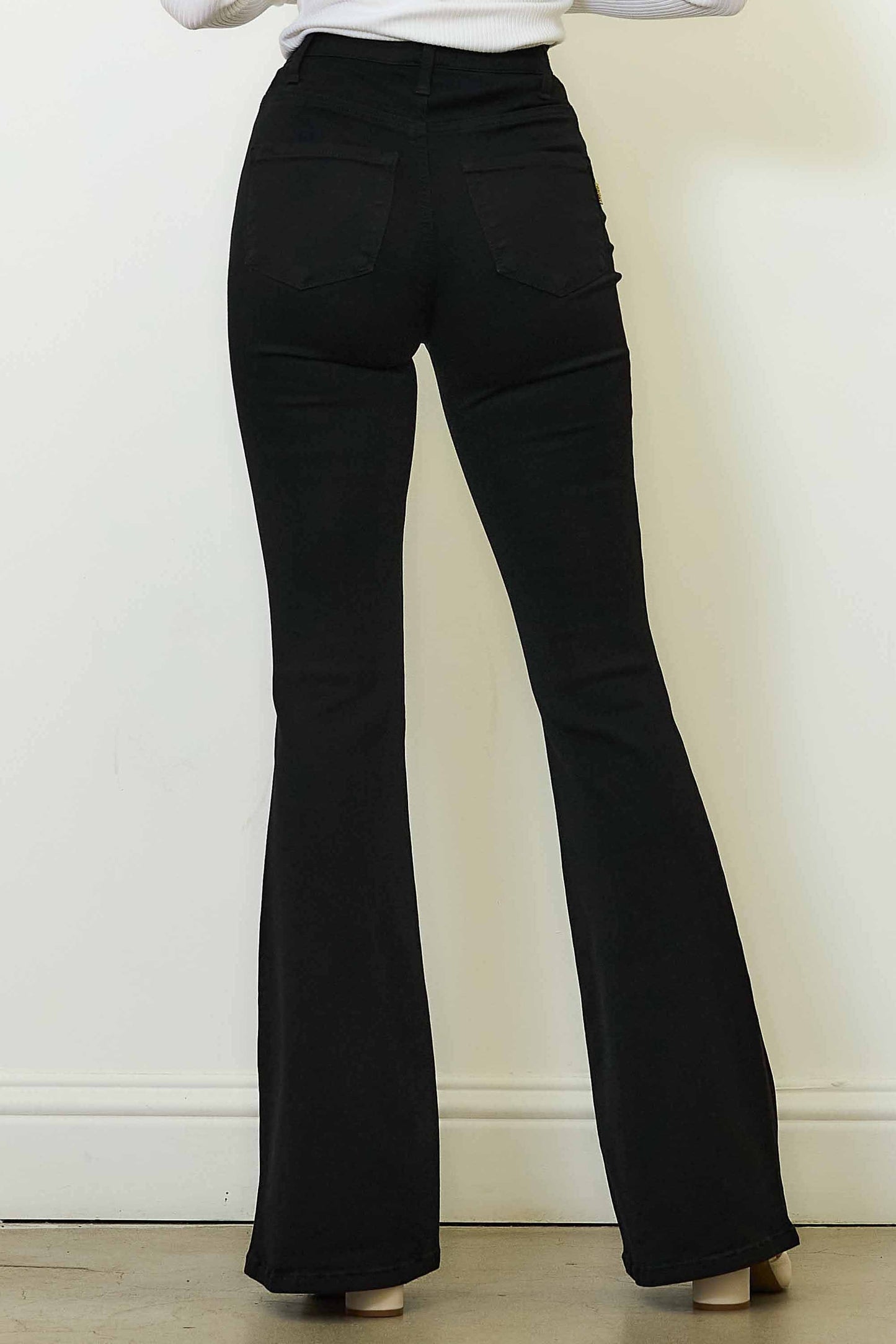 PANTALON FLARE HIGH WAISTED