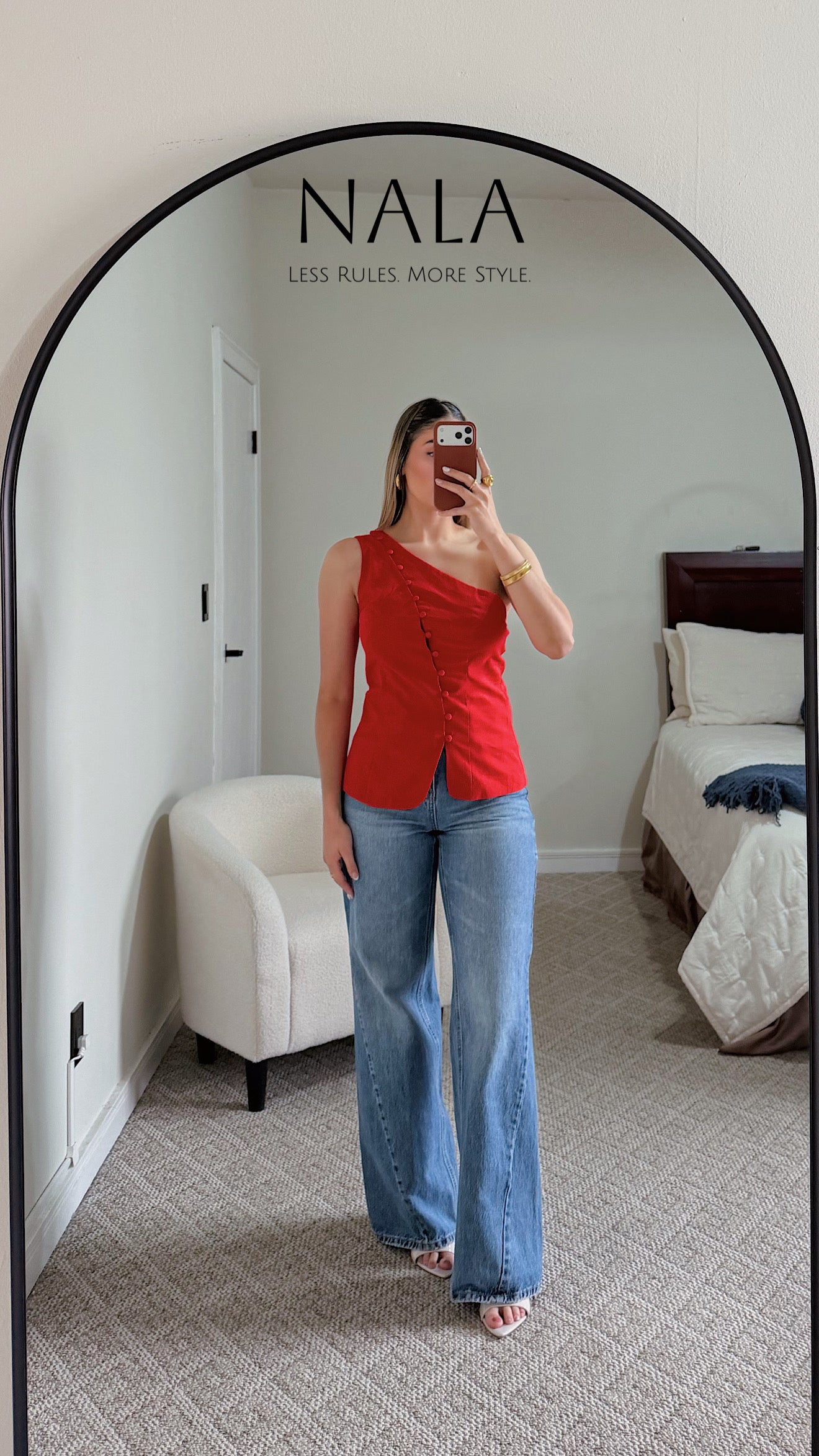 TOP ONE SHOULDER DE LINO