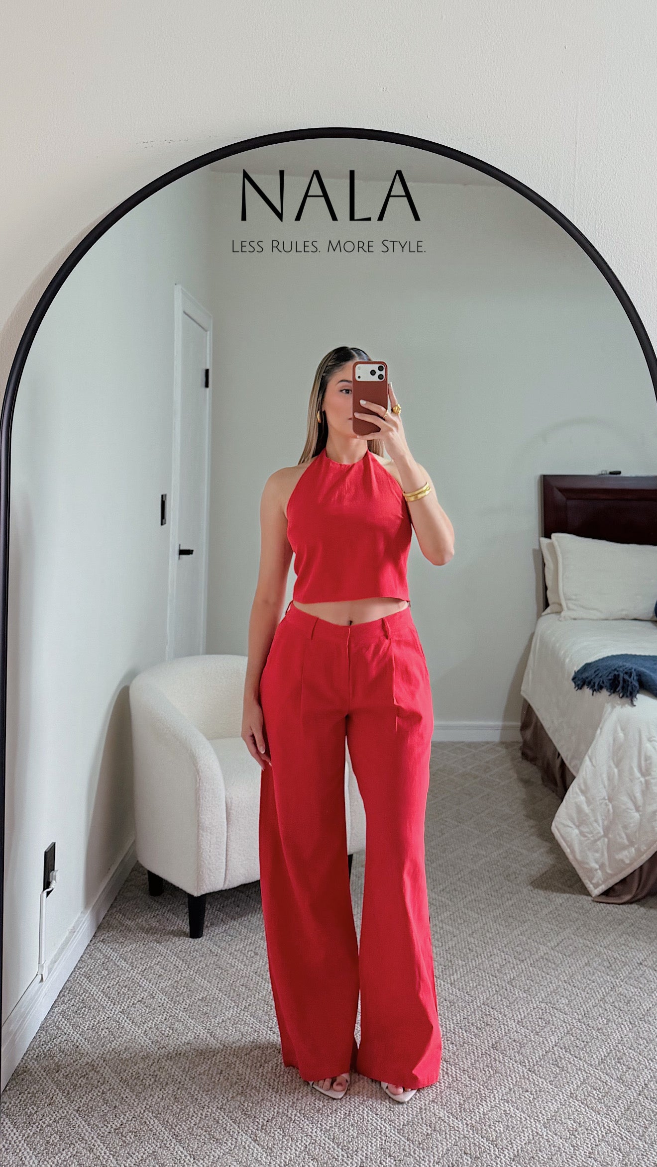 SET DE TOP HALTER Y PANTALÓN