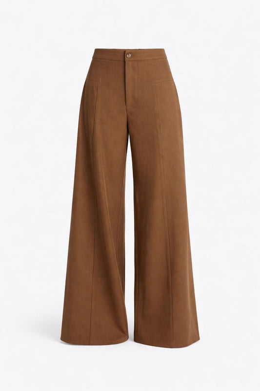 PANTALON DE VESTIR CON PINZAS WIDE LEG